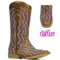 Bota Texana Feminina Roper Bico Quadrado Fantasy by Thaísa Ribeiro Vimar