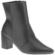 Bota Texana Feminino Coturno Cano Curto Country Moda Preta