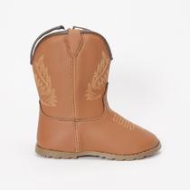 Bota Texana Infantil Bebê Bordada Macia e Confortável Solado Antiderrapante FARMFUN