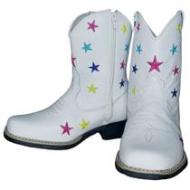 Bota Texana Infantil Bili Bilu - Botas Texana Infantil De Couro Unissex Bordada Excelente