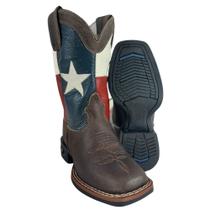 Bota Texana Infantil Durango Bico Quadrado Couro Marrom K2100 Med Dog Cano Estrela Ref. 12K21002184 G2P Bota Texana Infantil Durango Bico Quadrado Couro Marrom K2100 Med Dog Cano Estrela Ref. 12K21002184 G2P