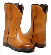 Bota Texana Infantil Latego Whisky Bico Redondo