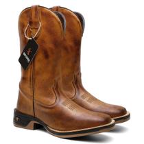 Bota Texana Lisa Whisky em Couro Sola Jump Ref. Jump-Bota-Lisa Bota Texana Lisa Whisky em Couro Sola Jump Ref. Jump-Bota-Lisa