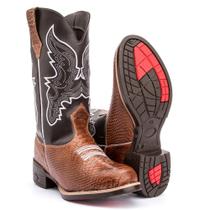 Bota Texana Masculina Anaconda Bordada para homens em grande estilo - Capital Calçado kapell