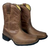 Bota Texana Masculina Bico Quadrado Cano Medio Oklahoma Bota Texana Masculina Bico Quadrado Cano Medio Oklahoma