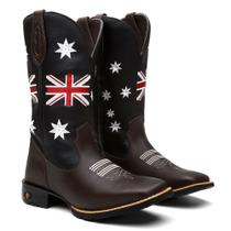 Bota Texana Masculina Country em Couro Inglaterra Ref. Ing