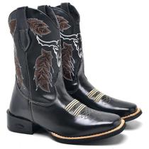 Bota Texana Masculina Couro Cano Alto Bordado Country Estilo Bota Texana Masculina Couro Cano Alto Bordado Country Estilo