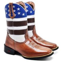 Bota Texana Masculina Couro USA Cano Alto Conforto Estilo