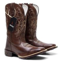Bota Texana Masculina Delegado em Couro Ref. Couro-Del-M Bota Texana Masculina Delegado em Couro Ref. Couro-Del-M
