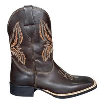 Bota Texana Masculina Passo Livre Roceira Café