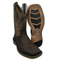 Bota Texana Masculina Vimar Couro Crazy Horse Rústico Ocre Café Bordado Sola Utah001F2 RF 81360 Bota Texana Masculina Vimar Couro Crazy Horse Rústico Ocre Café Bordado Sola Utah001F2 RF 81360
