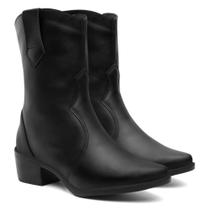 Bota Texana Montaria Prata Feminina Bico Fino Salto Grosso Bloco Western Cano Médio Moda Casual Bota Texana Montaria Prata Feminina Bico Fino Salto Grosso Bloco Western Cano Médio Moda Casual