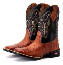 Bota Texana Rodeio Country Bico Quadrado Western 36 Ao 44
