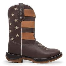 Bota Texana Sola Jump em Couro Bordada Bico Quadrado Country Masculina