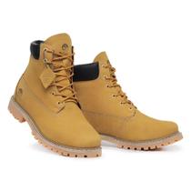 Bota Timber-Land Impermeável Heritag Original Cano Mid Couro - Bruna Shoes