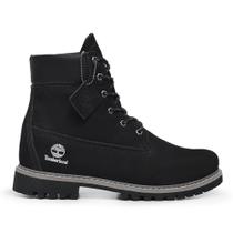 Bota Timberland Clássica Masculino Cano Médio Couro Legitimo Palmilha Em Gel