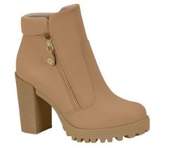 Bota Tratorada Cano Médio Salto Alto Grosso Moleca Feminino Adulto - Ref 5325.122