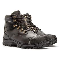 Bota Tratorada Preta Masculina Confortável em Material Premium Moda Casual Uso Diário