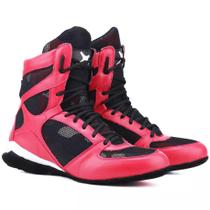Bota Treino Feminina Couro Conforto Academia Fitness