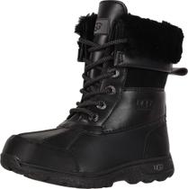 Bota UGG Butte II Infantil Unissex - À Prova D'Água - Preta - Tamanho 13