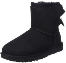 Bota UGG Feminina Mini Bailey Bow II Preta - Tamanho 10 Bota UGG Feminina Mini Bailey Bow II Preta - Tamanho 10