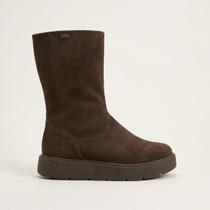 Bota Ugg Quiz Cano Longo Camurça Café