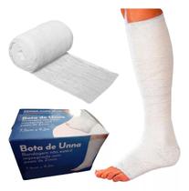 Bota Unna 7,5cm X 9,2m Bandagem Curativo Ideal Para Feridas e Úlceras Vasculares Derma Cure Bota Unna 7,5cm X 9,2m Bandagem Curativo Ideal Para Feridas e Úlceras Vasculares Derma Cure