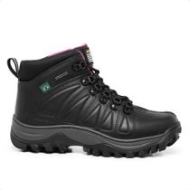 Bota Urus Couro Feminina Trabalho Bico de Pvc Resistente Bota Urus Couro Feminina Trabalho Bico de Pvc Resistente