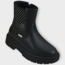 Bota Usual Pampili Versátil Fashion Original Flexivel Glamour Inverno Outono Confortável Leve Strass