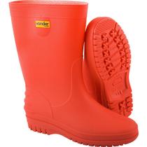 Bota Vermelha PVC com Forro 34/35 Vonder