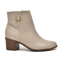 Bota via marte 066 006 01 bege feminino