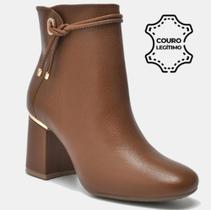 Bota Via Marte Cano Curto Marrom 057-006-02 Bota Via Marte Cano Curto Marrom 057-006-02