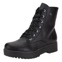 Bota Via Marte Coturno Tratorado Plataforma Feminino Bota Via Marte Coturno Tratorado Plataforma Feminino