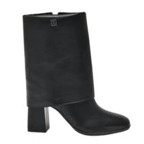 Bota Via Marte Feminina Capa Bico Quadrado Conforto Moderna Casual Cano Médio PRETO 38 Bota Via Marte Feminina Capa Bico Quadrado Conforto Moderna Casual Cano Médio PRETO 38