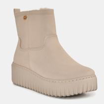Bota via marte pelinho 047-010-04 bege nobuck