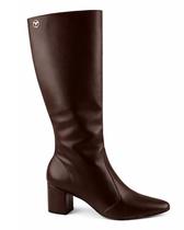 Bota via uno 172064 cano longo montaria feminina - 35
