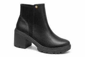 Bota Via Uno Cano Curto Chelsea Salto Bloco 959001