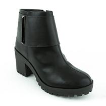 Bota Via Uno Cano Curto Tratorada Feminina Preto