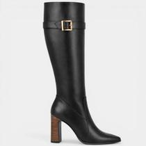 Bota Vizzano 3111.103 Cano Longo Salto Bloco Alto Montaria Preto Bota Vizzano 3111.103 Cano Longo Salto Bloco Alto Montaria Preto