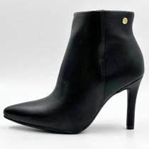 Bota Vizzano Cano Curto Salto Alto Fino Feminina