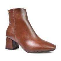 Bota Vizzano Casual Cano Médio Salto Bloco Feminina Marrom Café