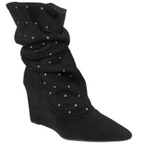 Bota Vizzano Slouchy Strass Salto Anabela Alto 3099.102