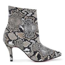 Bota VL Cano Médio Animal Print Cobra Salto Fino 8cm