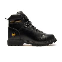 Bota West Coast Worker Classic Anilina Masculino Couro Preto