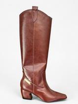 Bota western cano longo salto bloco lança perfume - Bota western cano longo salto bloco lança perfume -