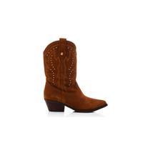 Bota Western Couro Camurça Castanho Bottero 022691 Cor:MarromTamanho:34