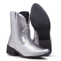 Bota Western Feminina Cano Curto Bico Fino