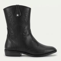 Bota Western Molekinha Infantil Preta