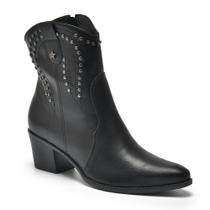 Bota Western Via Marte 090-012-01 Feminina - Preta Bota Western Via Marte 090-012-01 Feminina - Preta
