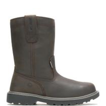 Bota Wolverine Floorhand 25 cm Impermeável com Bico de Aço Marrom Escuro